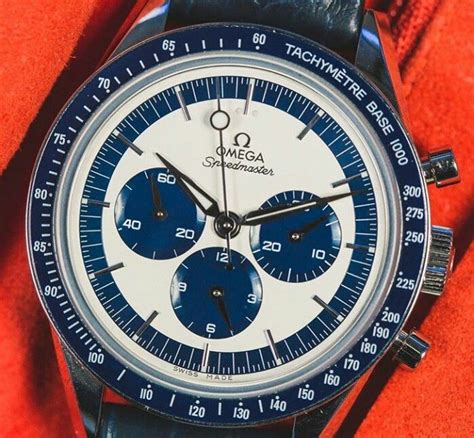 omega speedmaster white dial blue hands|omega speedmaster blue strap.